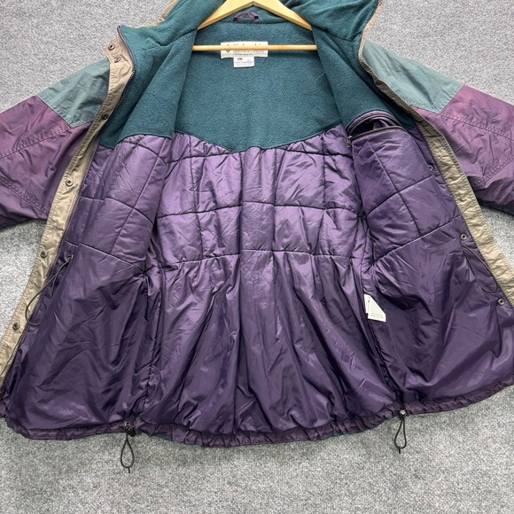 Columbia Sportswear Jacket Women's XL Purple Teal Vintage Insulated Winter Coat - Picture 8 of 16